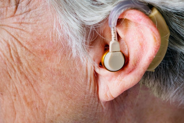 hearing aid in ear